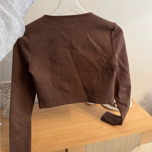 Oak and Fort LONG SLEEVE BUSTIER TOP - Picture 10 of 11